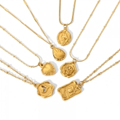 Colgante de oro de acero inoxidable de las mujeres de la joyería NS-1494