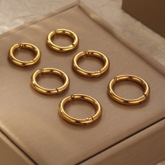 Pendientes de moda de alta calidad chapados en oro de acero inoxidable para mujer  ES-3055G