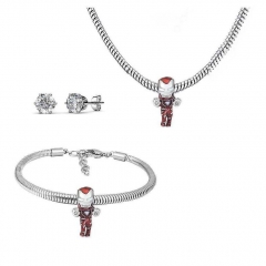 Conjunto joyas con pendientes para pulseras collar de acero inoxidable PDS278