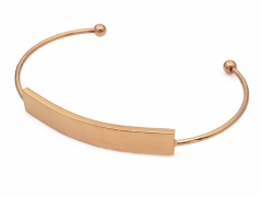 Venta de pulseras de acero quirurgico por mayor oro rosa ZC-0392C