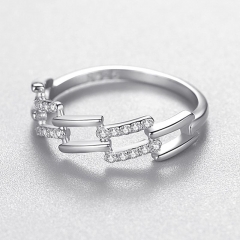 Anillos de diamantes de joyería de plata esterlina 925 para mujer  JZ1027