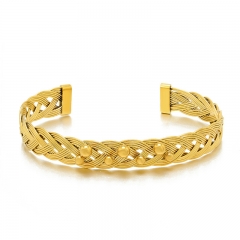 Mujeres de joyas de brazaletes de oro de acero inoxidable de moda ZC-0653