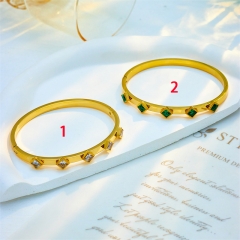 Mujeres de joyas de brazaletes de oro de acero inoxidable de moda ZC-0688