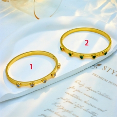 Mujeres de joyas de brazaletes de oro de acero inoxidable de moda ZC-0687