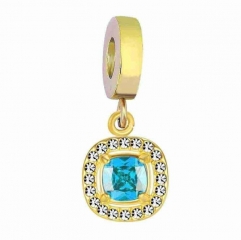 Encantos de perlas de acero inoxidable para brazalete y collar de bricolaje PD0903HG