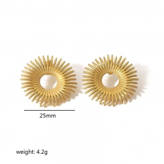 Pendientes de la gota de oro de acero inoxidable de las mujeres de la joyería ES-2824B
