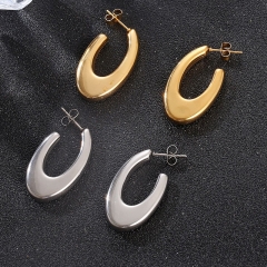 Pendientes de moda de alta calidad chapados en oro de acero inoxidable para mujer  ES-3078