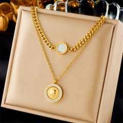 collar de mujer 18 chapado en oro collar joyería NS-1907