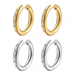 Pendientes de moda de alta calidad chapados en oro de acero inoxidable para mujer  ES-3059