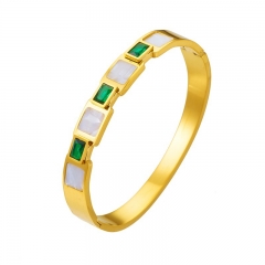 pulsera chapada en oro brazalete joyería mujeres de lujo  ZC-0709